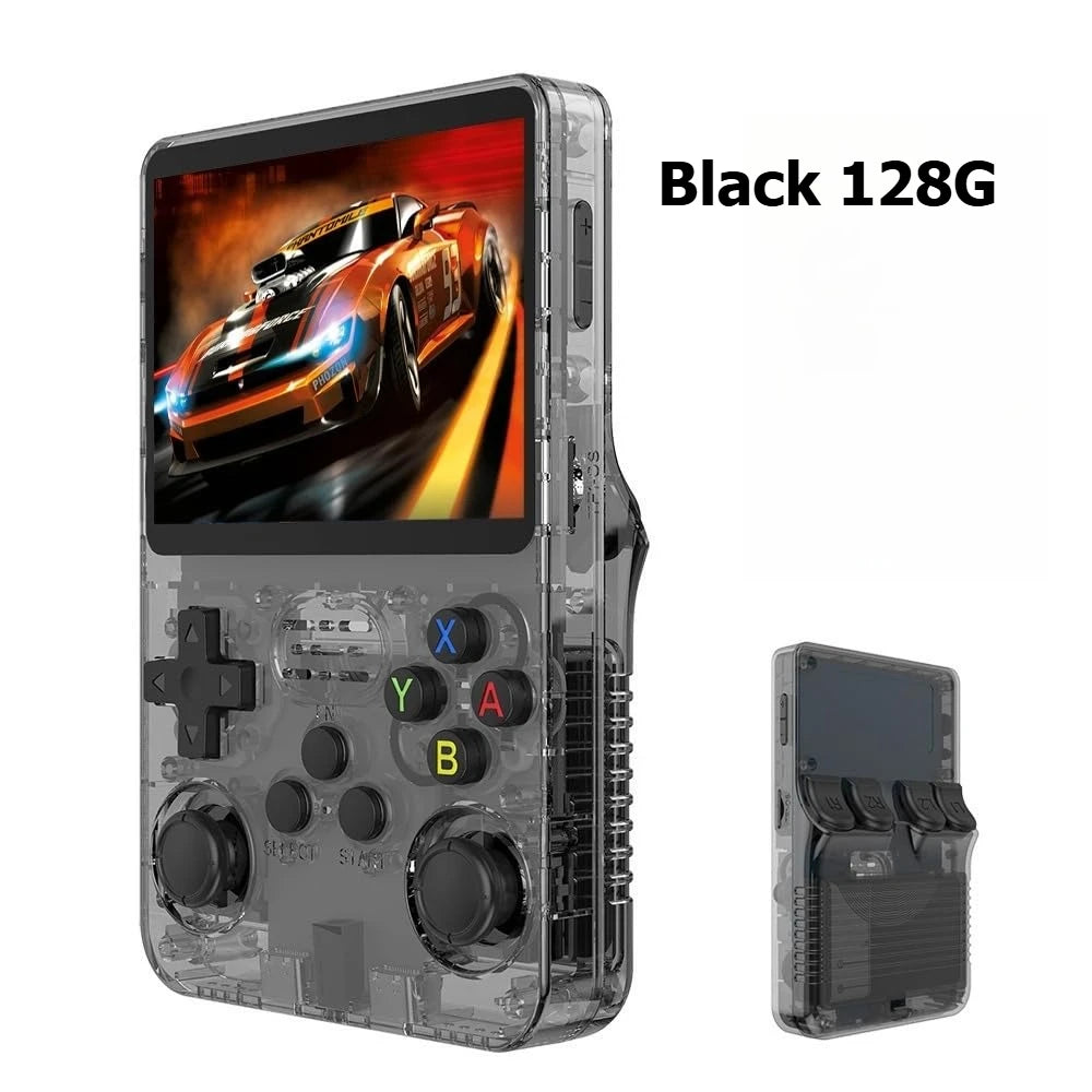 R36S Retro Handheld Spielkonsole – 3,5 Zoll IPS HD, 64GB, 20.000+ klassische Spiele