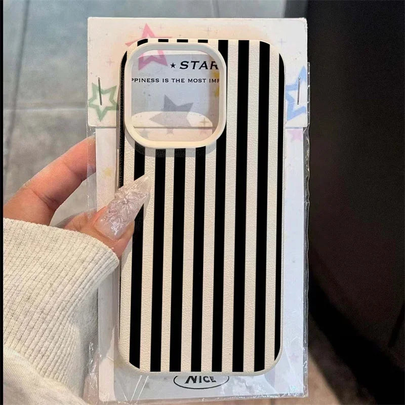 Gestreifte iPhone Hülle – Minimalistisch, alle Modelle