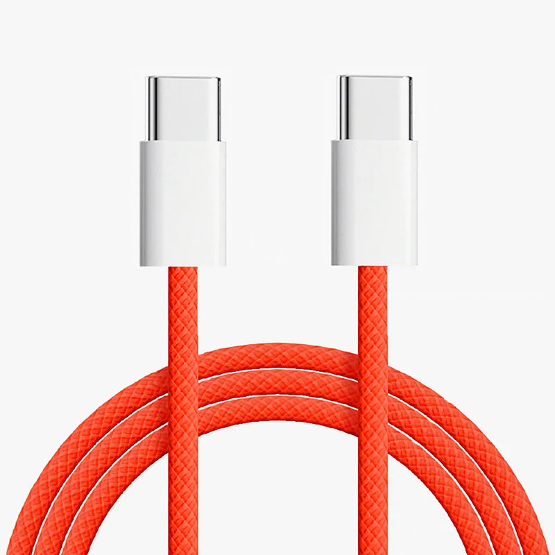 USB-C Schnellladekabel 60W – Geflochten, für iPhone & Android