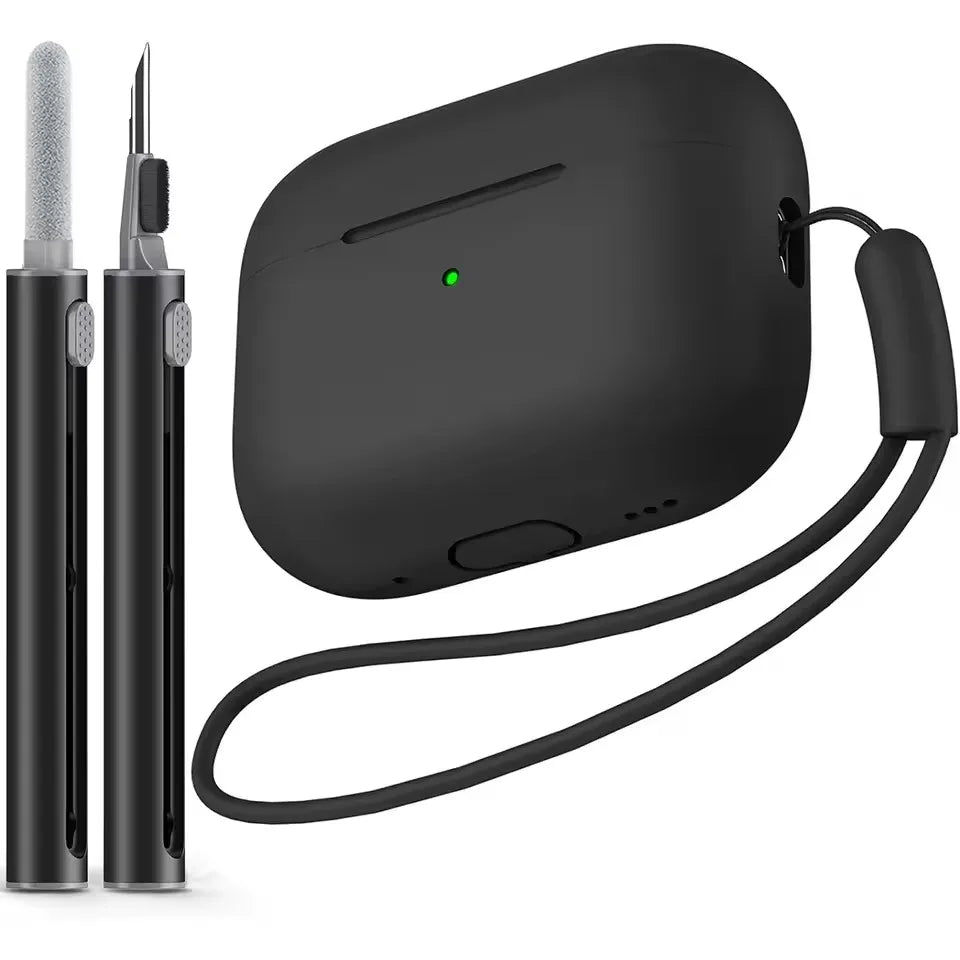 AirPods Pro 2 Hülle mit Reinigungsset – Silikon