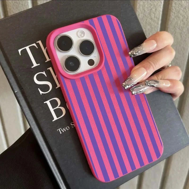 Gestreifte iPhone Hülle – Minimalistisch, alle Modelle