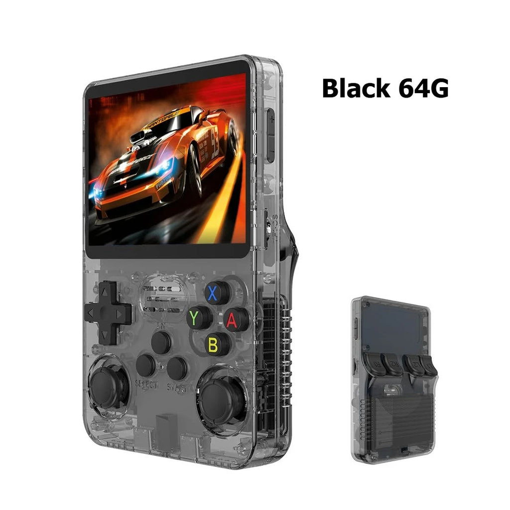 R36S Retro Handheld Spielkonsole – 3,5 Zoll IPS HD, 64GB, 20.000+ klassische Spiele