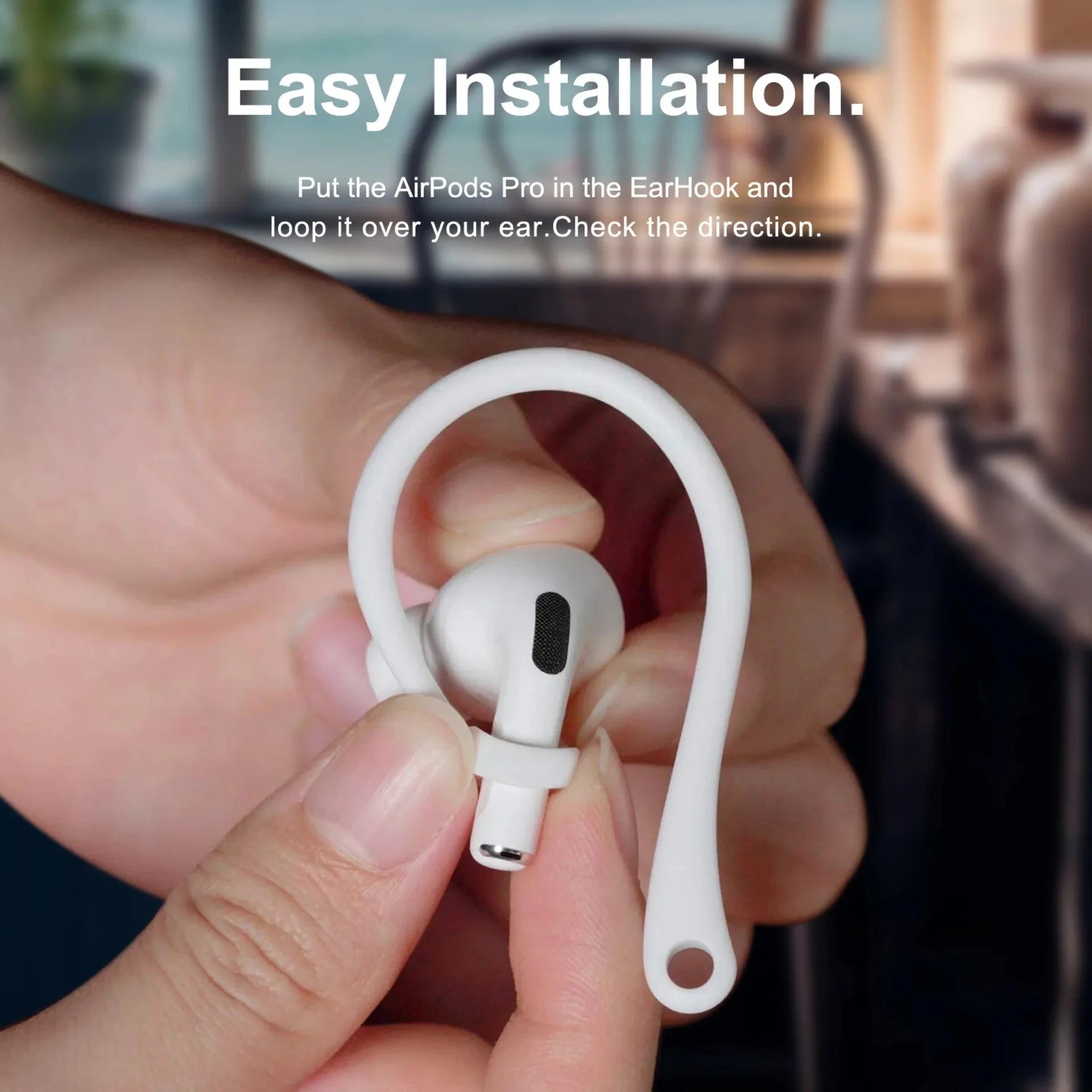 AirPods Ohrhaken – Silikon, Anti-Rutsch für Sport