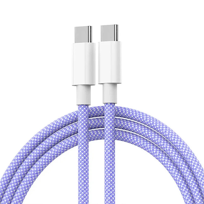 USB-C Schnellladekabel 60W – Geflochten, für iPhone & Android