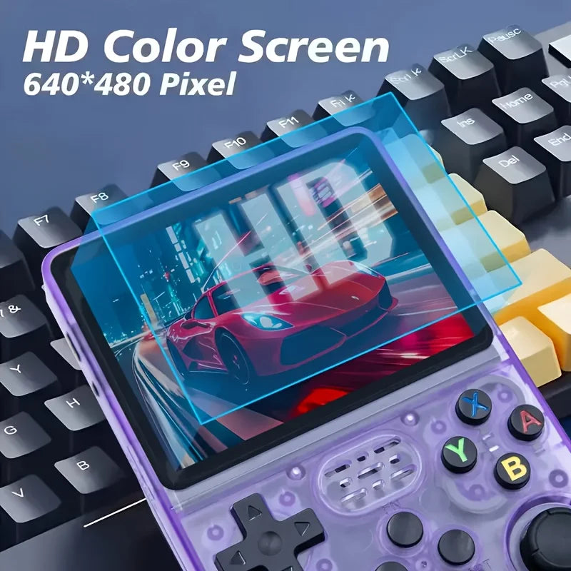 R36S Retro Handheld Spielkonsole – 3,5 Zoll IPS HD, 64GB, 20.000+ klassische Spiele