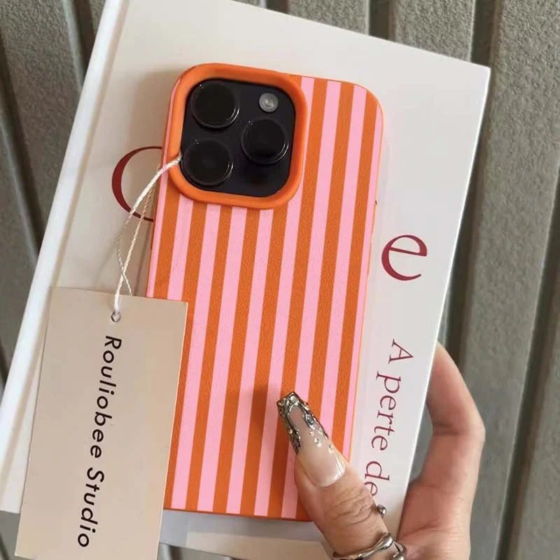 Gestreifte iPhone Hülle – Minimalistisch, alle Modelle