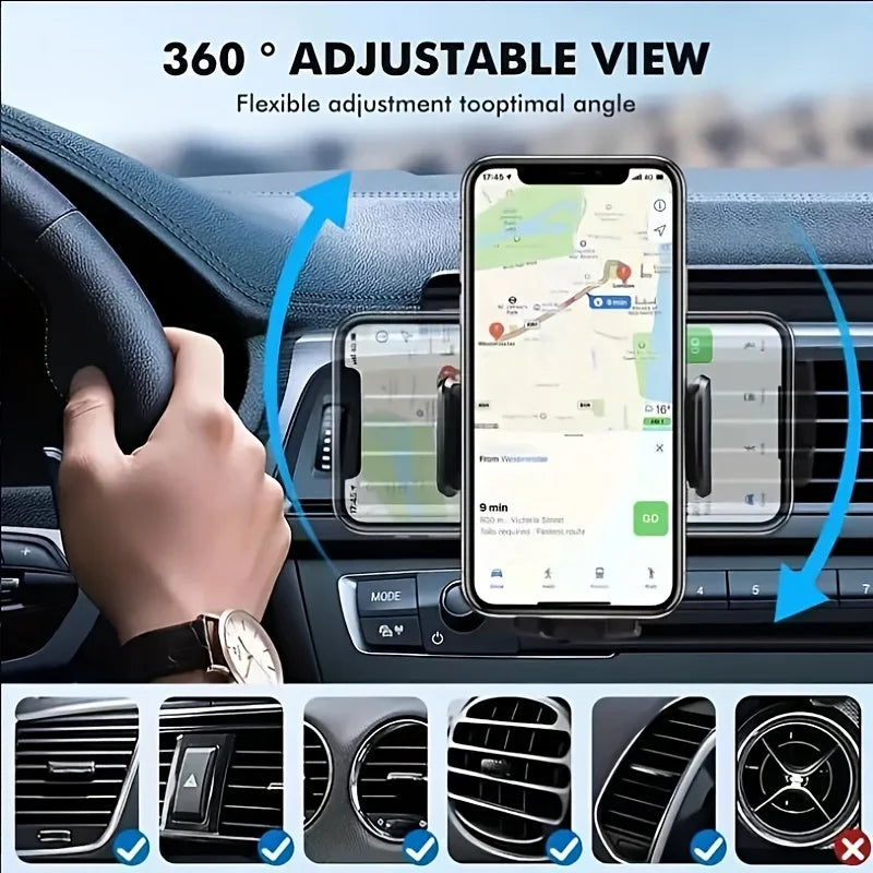 Auto-Handyhalter Lüftungsschlitz – Universal Kfz-Halterung für Smartphones 4,7–6,7 Zoll