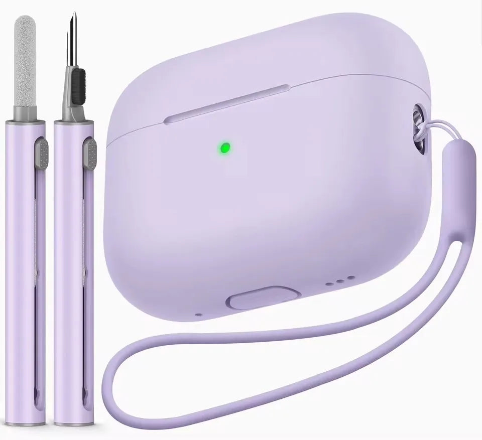 AirPods Pro 2 Hülle mit Reinigungsset – Silikon