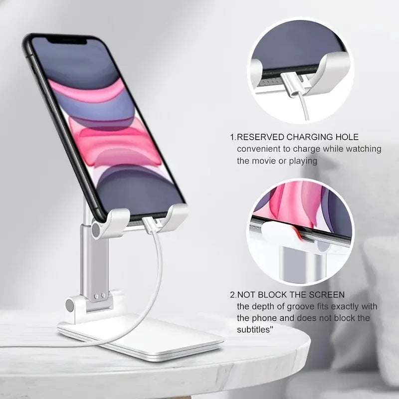 Tisch-Handyhalter & Tablet-Ständer – Universal, höhenverstellbar für iPhone, iPad & Xiaomi