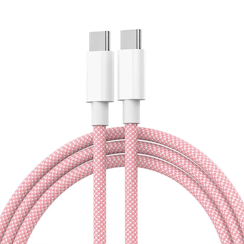 USB-C Schnellladekabel 60W – Geflochten, für iPhone & Android