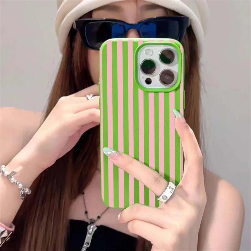 Gestreifte iPhone Hülle – Minimalistisch, alle Modelle