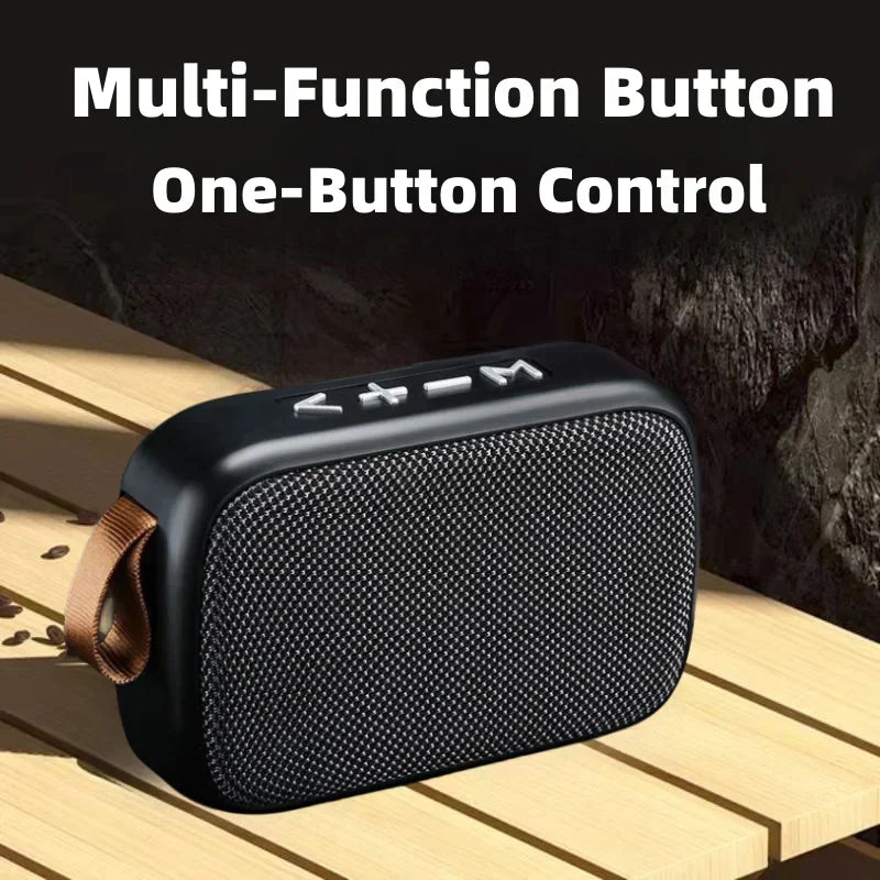 Portabler Bluetooth-Lautsprecher – 5.0, 3D Stereo Sound, Mini Oxford Design für Outdoor