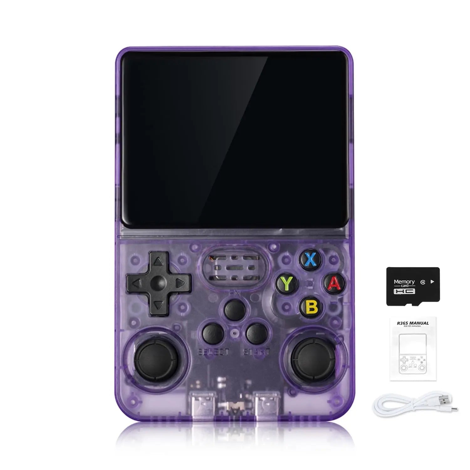 R36S Retro Handheld Spielkonsole – 3,5 Zoll IPS HD, 64GB, 20.000+ klassische Spiele