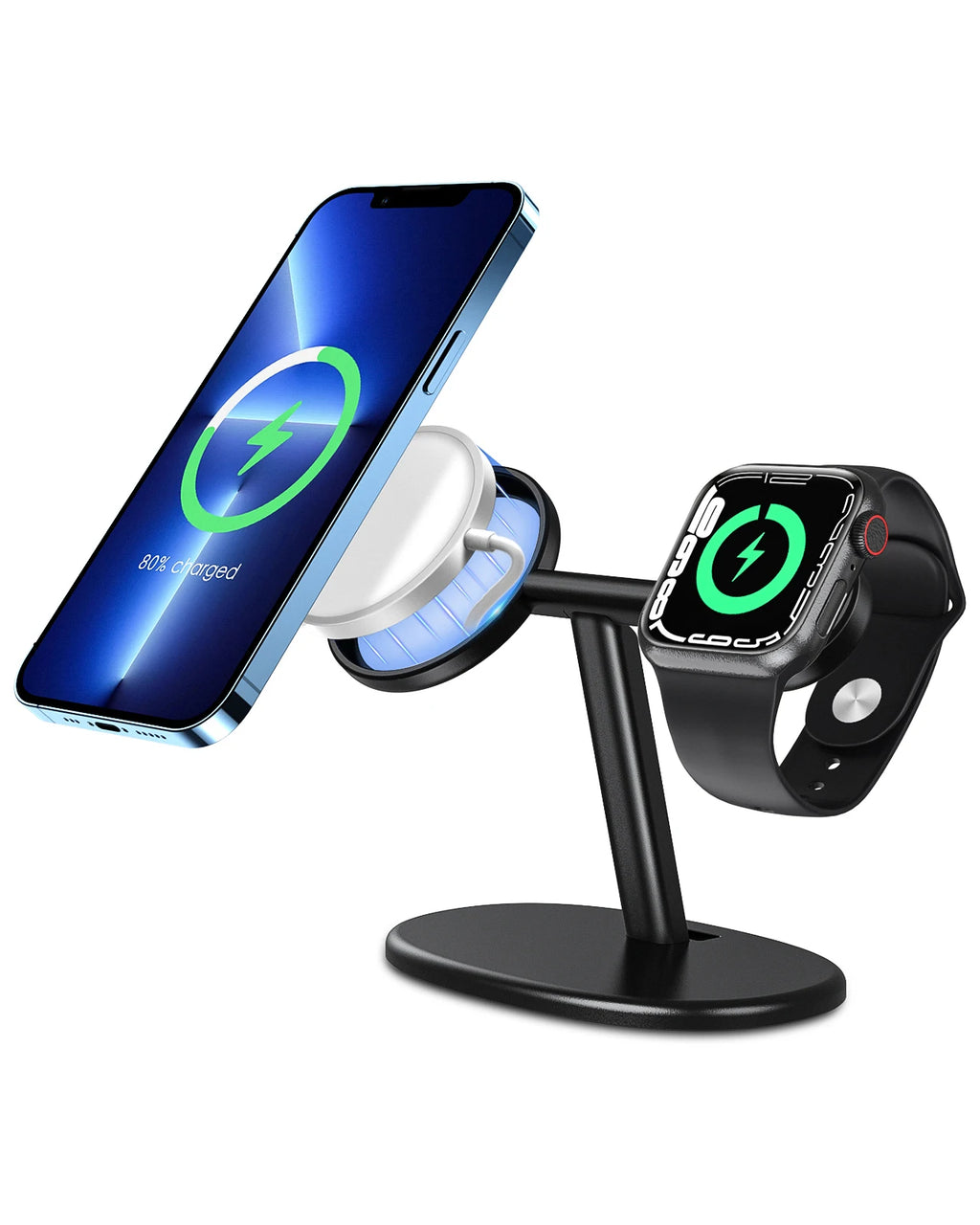 2-in-1 Ständer für iPhone & Apple Watch – MagSafe kompatibel