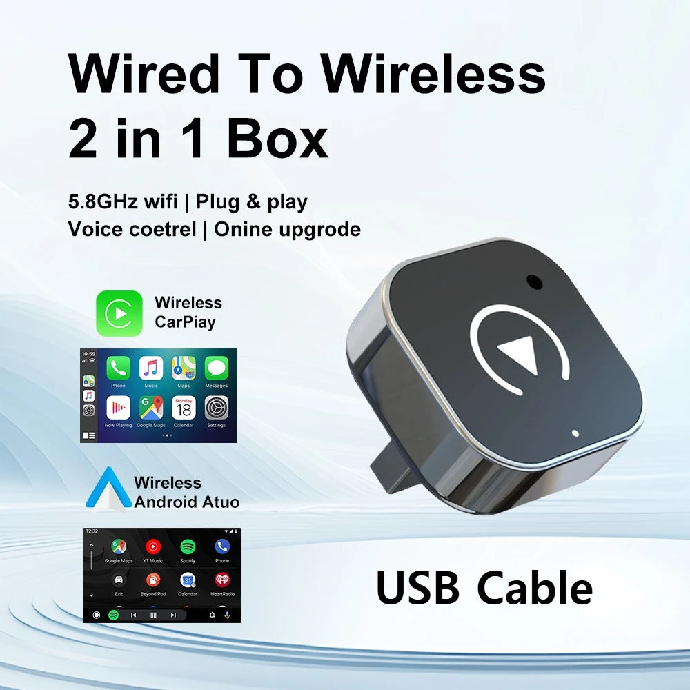 Wireless CarPlay Adapter – Kabel zu Kabellos, Universal