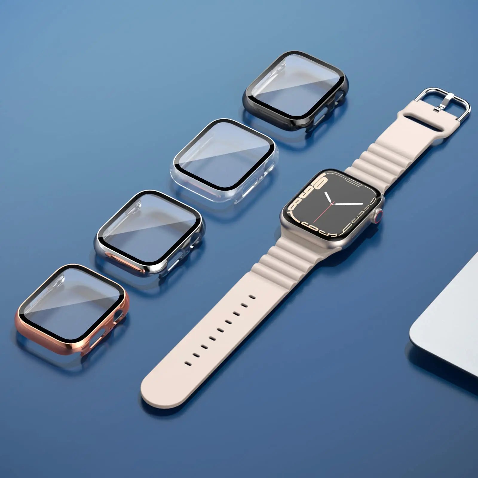 Apple Watch Schutzglas & Hülle – Verspiegelt, alle Größen