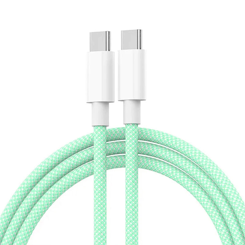 USB-C Schnellladekabel 60W – Geflochten, für iPhone & Android