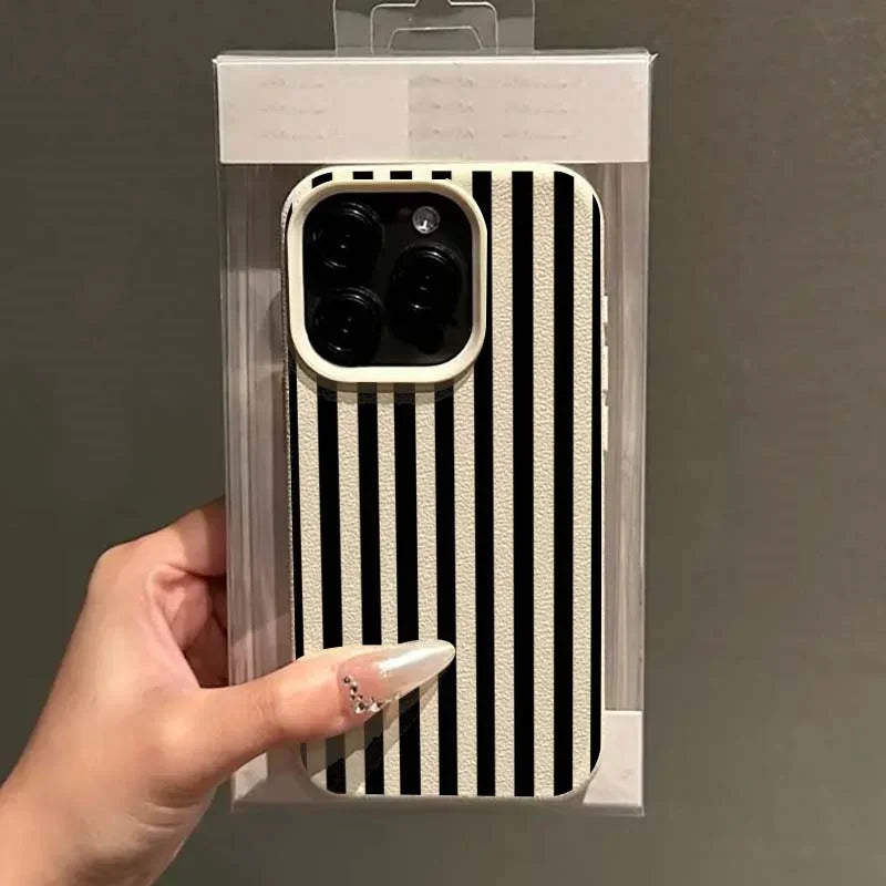 Gestreifte iPhone Hülle – Minimalistisch, alle Modelle