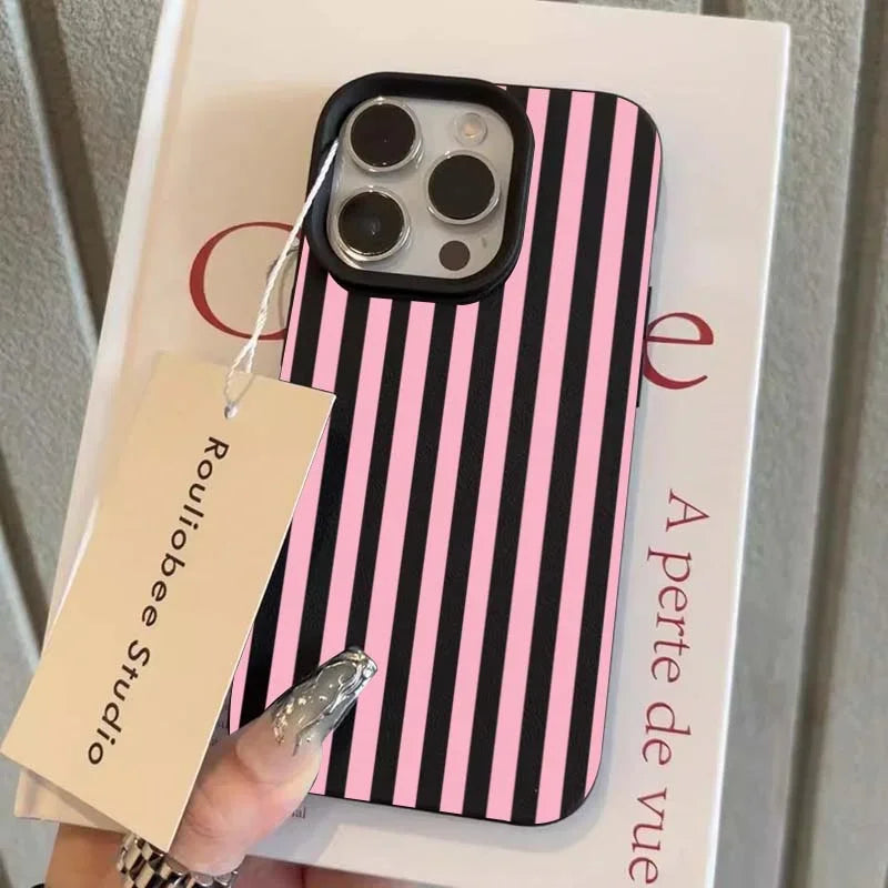 Gestreifte iPhone Hülle – Minimalistisch, alle Modelle