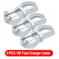 USB-C Kabel 100W Schnellladekabel – 3er Pack für iPhone 15/16, Samsung, Xiaomi & Huawei