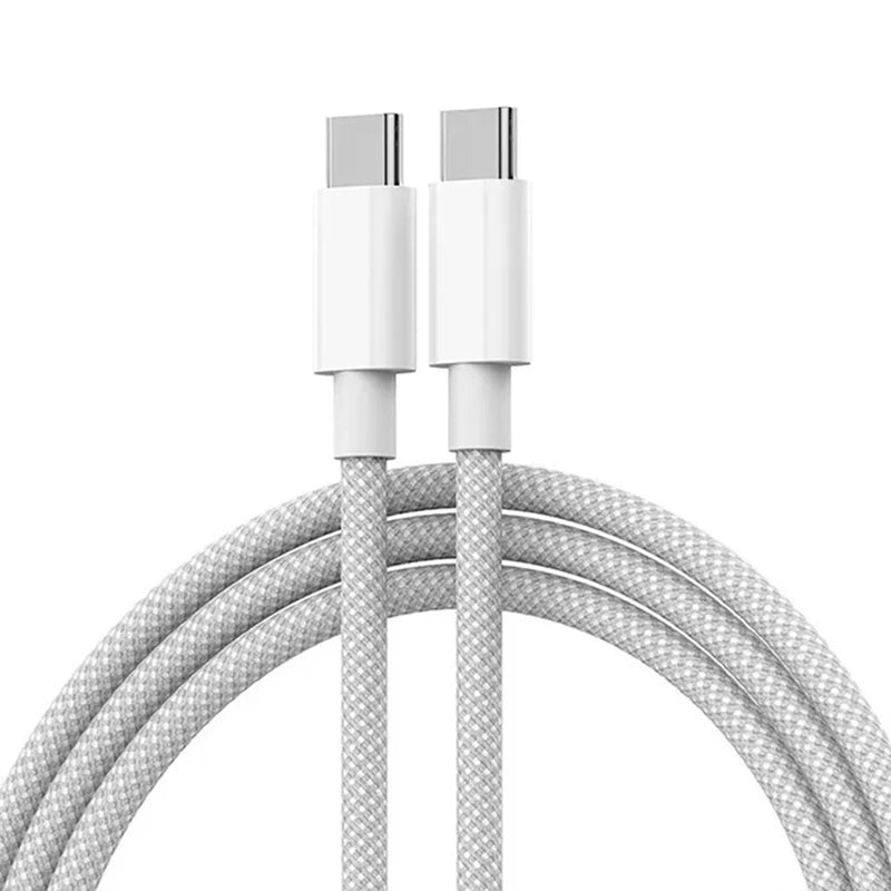 USB-C Schnellladekabel 60W – Geflochten, für iPhone & Android